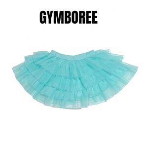 024 Gymboree 6-12 Month Girl Turquoise Tiered Tutu Ballet Skirt